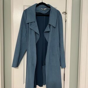 Soft Surroundings Blue Trench Coat